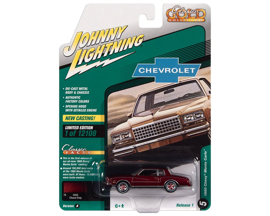 1980 Chevrolet Monte Carlo (Claret Poly) - Johnny Lightning 1:64 - JLSP226 A Passion Diecast