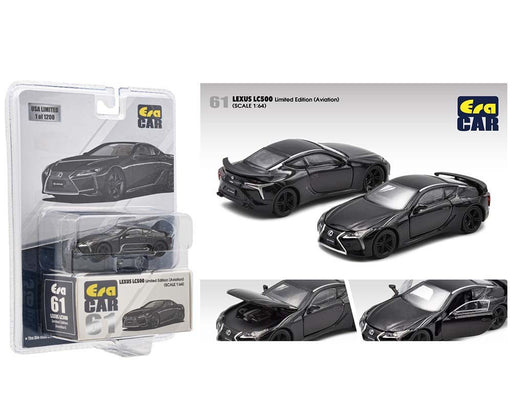 Mijo Exclusive - Lexus LC500 Black - Limited 1,200 pcs - Era Car - 1/64 - USA Exclusives - LS21LCRN61 Passion Diecast