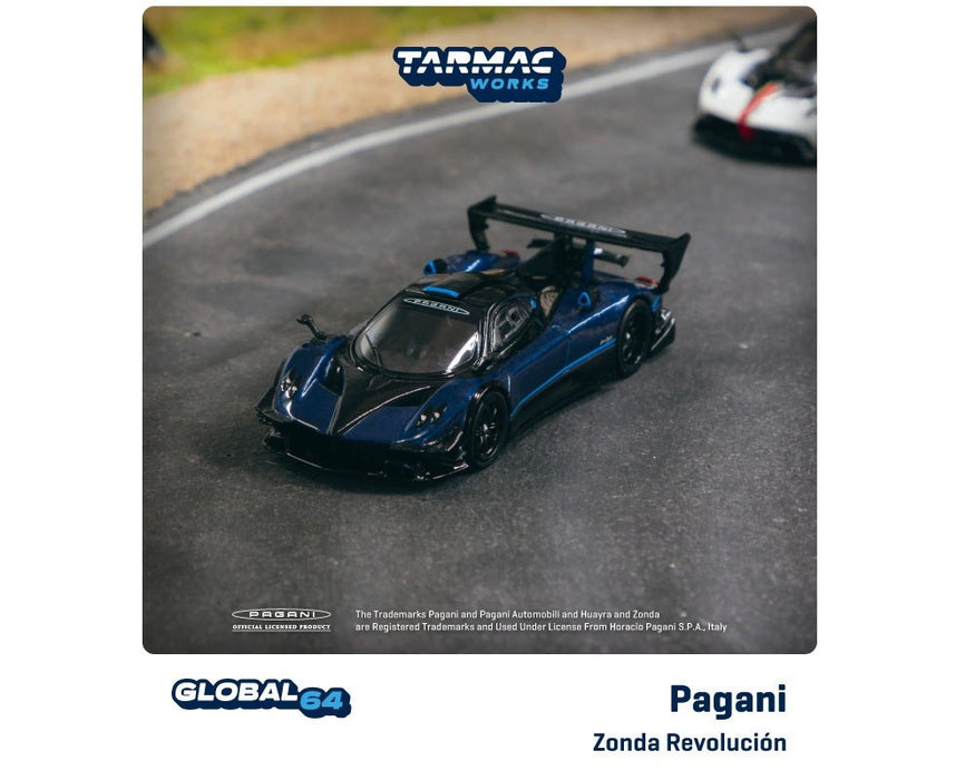 Pagani Zonda Revolución Blue Metallic - Tarmac Works - 1/64 - T64G-TL016-BL Passion Diecast