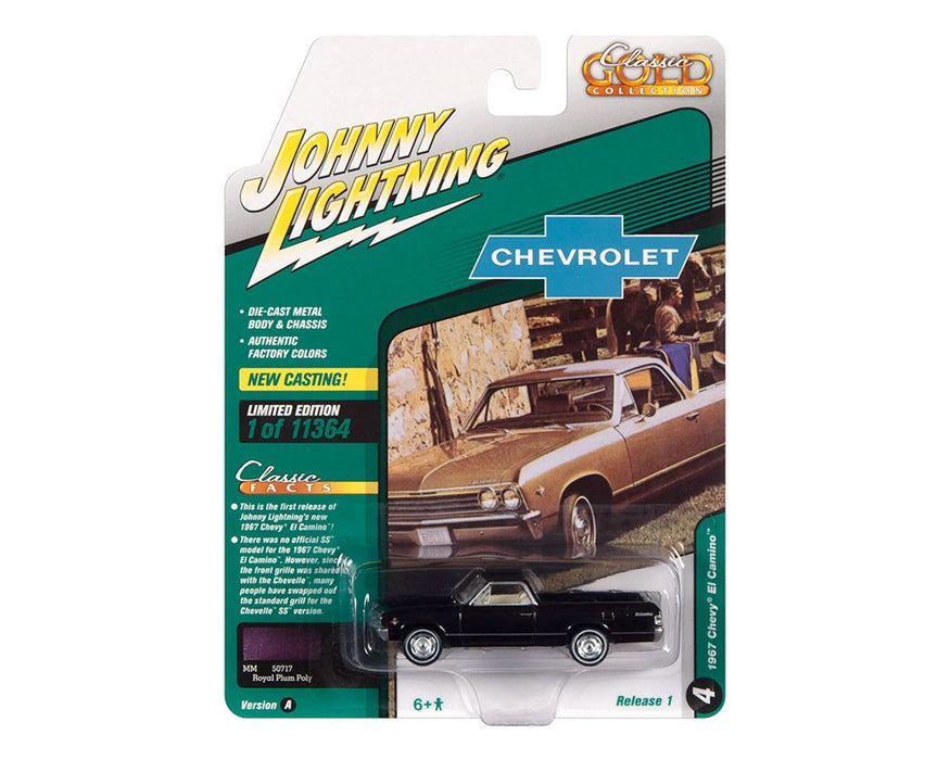 1967 Chevrolet El Camino (Royal Plum Poly)  - Johnny Lightning 1:64 - JLSP225 A Passion Diecast