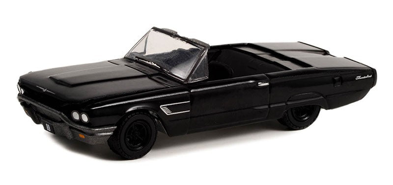 1965 Ford Thunderbird Convertible - Black Bandit Series 27 - 1/64 Greenlight - 28110 B