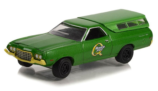 Quaker State - 1972 Ford Ranchero 500 with Camper Shell - Blue Collar Collection Series 11 - 1/64 Greenlight - 35240 B