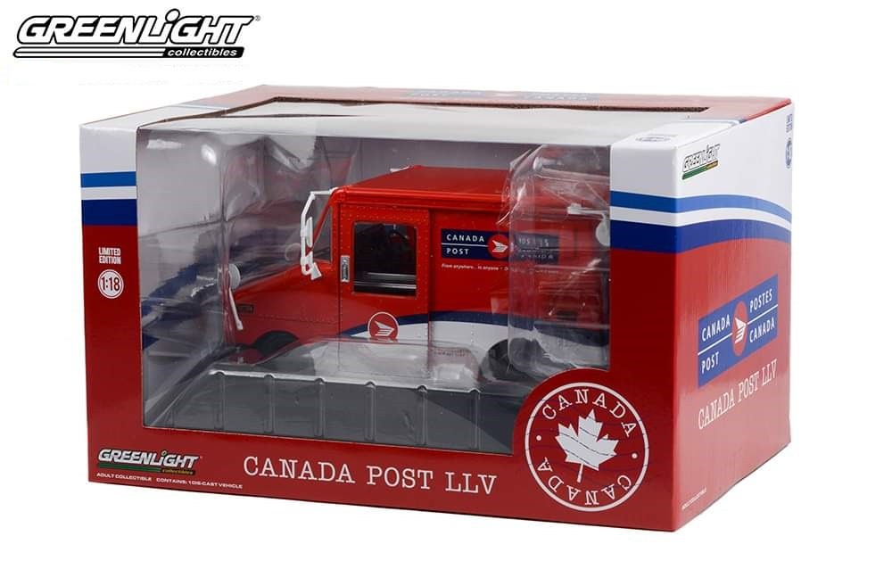 Canada Post - Long-Life Postal Delivery Vehicle (LLV)  - Greenlight 1/18 - 13571 - Passion Diecast 