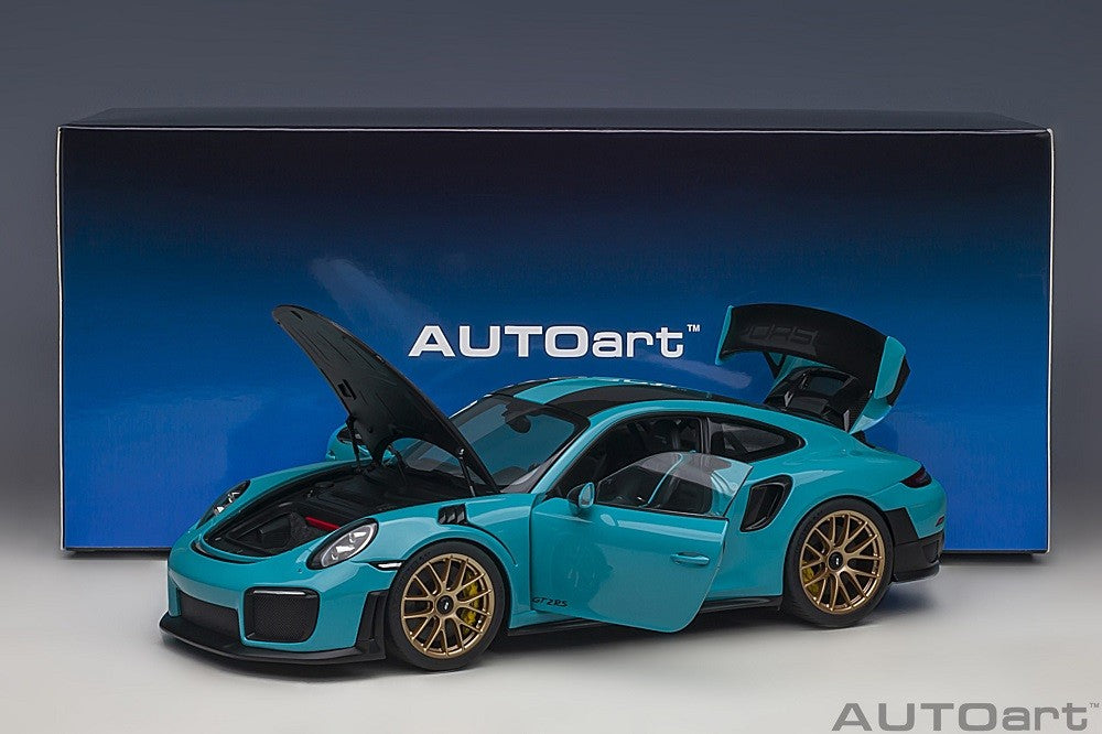 Porsche 911 (991.2) GT2 RS Weissach Package (Miami Blue) - Autoart - 78175 Passion Diecast