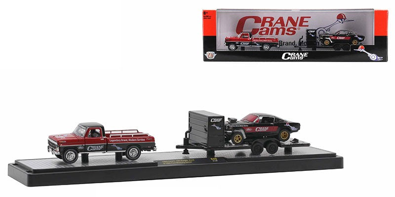 Crane Cams - 1969 Ford F-100 Ranger Truck and 1966 Ford Mustange Gasser - M2 1/64  36000-49 B - Passion Diecast 
