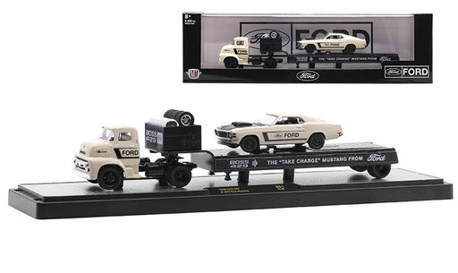 1956 Ford COE and 1970 Ford Mustang Boss 429 - M2 1/64  36000-51 C - Passion Diecast 