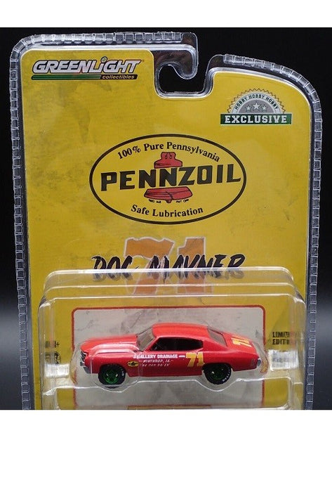 GreenMachine Doc Mayner's 1972 Chevrolet Chevelle No.71 - Hobby Exclusive - 1/64 Greenlight - 30315GR