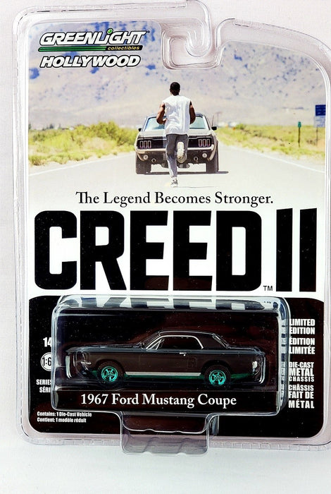 GreenMachine Adonis Creed's 1967 Ford Mustang Coupe - Hollywood Series 35 - 1/64 Greenlight - 44950 FGR