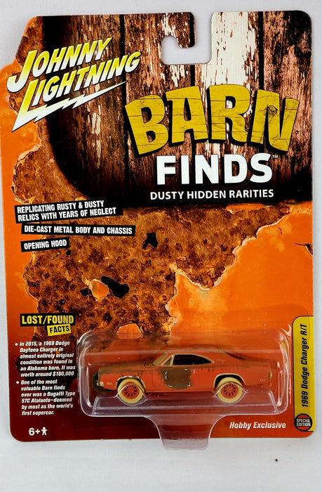 CHASE CAR 1969 Dodge Charger Weathered Orange - Hobby Exclusive - Johnny Lightning 1:64 - JLSP192GR