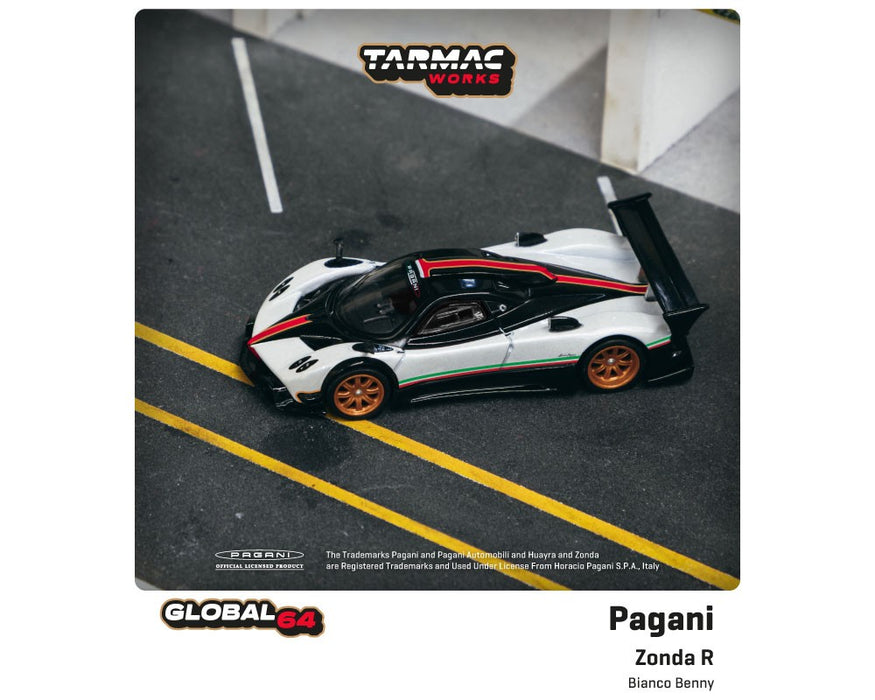 Pagani Zonda R Bianco Benny - Tarmac Works - Global 64 - 1/64 - T64G-TL015-WH Passion Diecast
