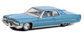1972 Cadillac Coupe deVille in Custom Light Blue - California Lowriders Series 2 -1/64 Greenlight - 63030 E