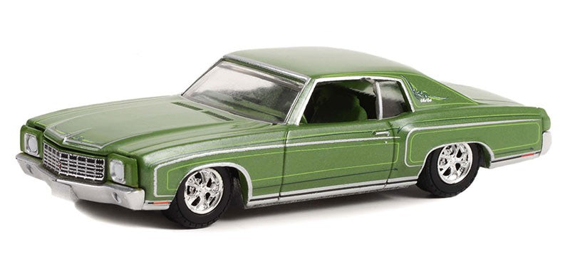 1970 Chevrolet Monte Carlo in Green - California Lowriders Series 2 -1/64 Greenlight - 63030 D