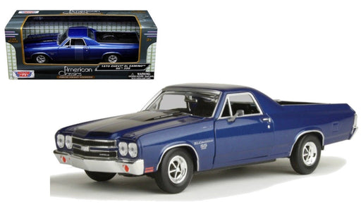 1970 Chevrolet El Camino SS 396 Blue - Motormax 1/24 - 79347 BL - Passion Diecast