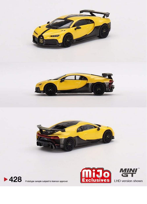 Bugatti Chiron Pur Sport Yellow - Mini GT - 1:64 - MGT00428 Passion Diecast