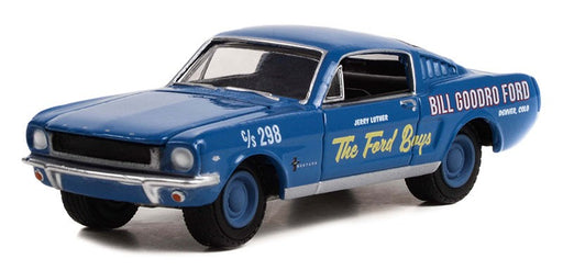 "The Ford Boys" Bill Goodro Ford, Denver, Colorado - 1965 Ford Mustang Fastback - Hobby Exclusive - 1/64 Greenlight - 30366