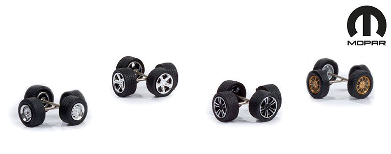 MOPAR Wheel & Tire Pack  - Auto Body Shop series 6 - Greenlingt 1/64   - 16110 C
