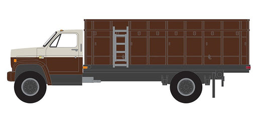 1981 Chevrolet C-70 Grain Truck in Brown with Brown Bed - Super Duty Trucks Series 17- Greenlight 1/64 - 45170 A