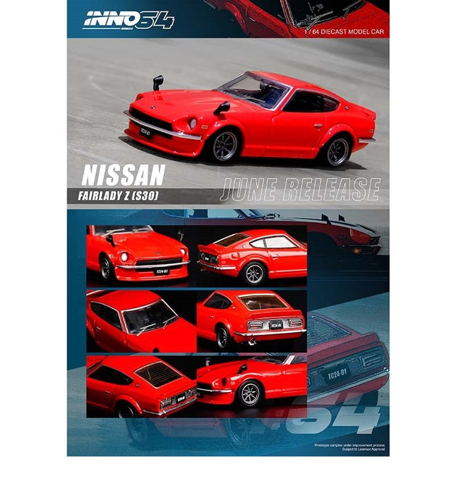 Nissan Fairlady Z S30 Red - INNO 64 - 1/64 - IN64-240Z-RED - Passion Diecast