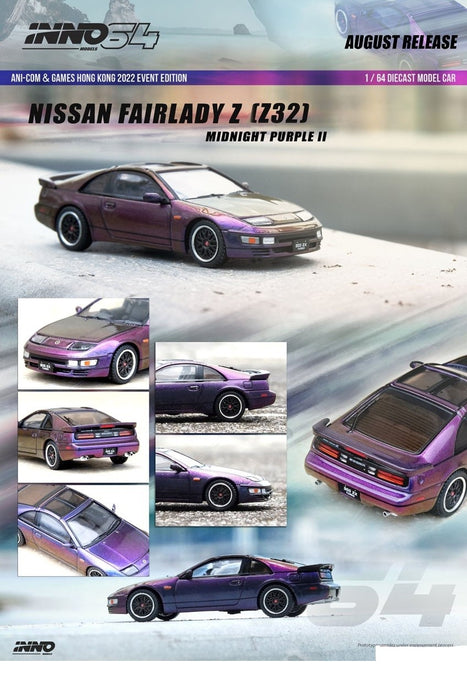 Nissan Fairlady Z (Z32) Midnight Purple II - INNO 64 - 1/64 - IN64-300ZX-MPII - Passion Diecast