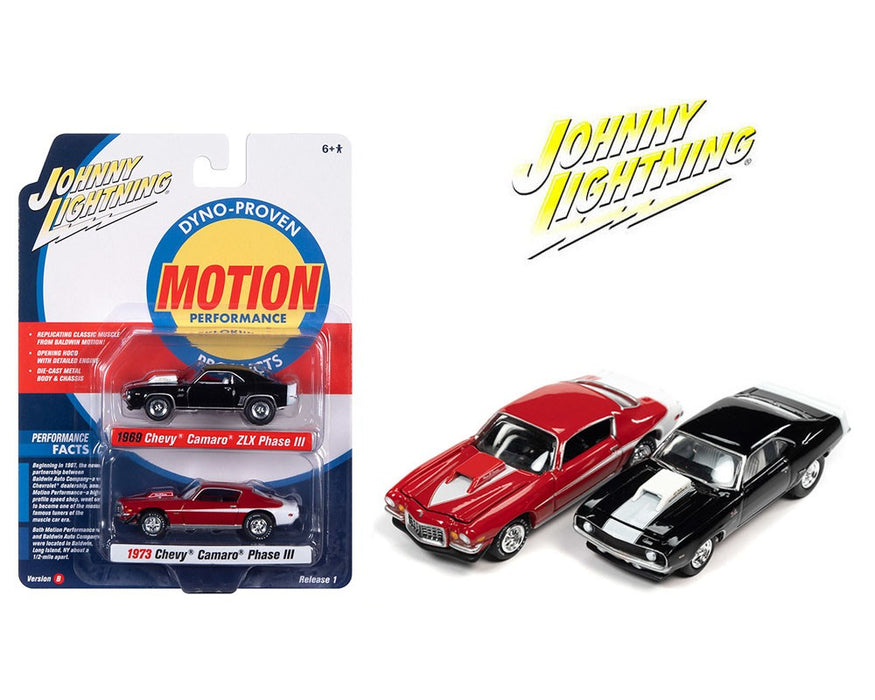 1969 Chevy Camaro ZLX Phase 3 & 1973 Chevy Camaro Phase 3 - Set de 2 - Johnny Lightning 1:64 - JLSP240 B - Passion Diecast