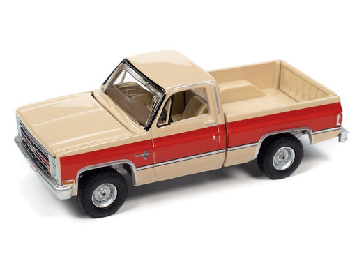 1987 Chevrolet Silverado R10 Fleetside 2 Tone Tan Bright Red - Auto World - 1/64 - AWSP101 A -  Passion Diecast 