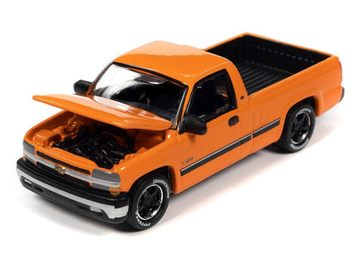 2002 Chevrolet Silverado in Tangier Orange - Johnny Lightning 1/64 - JLSP281 A Passion Diecast