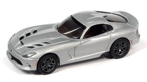 2014 Dodge Viper in Billet Silver - Johnny Lightning 1/64 - JLSP282 B Passion Diecast
