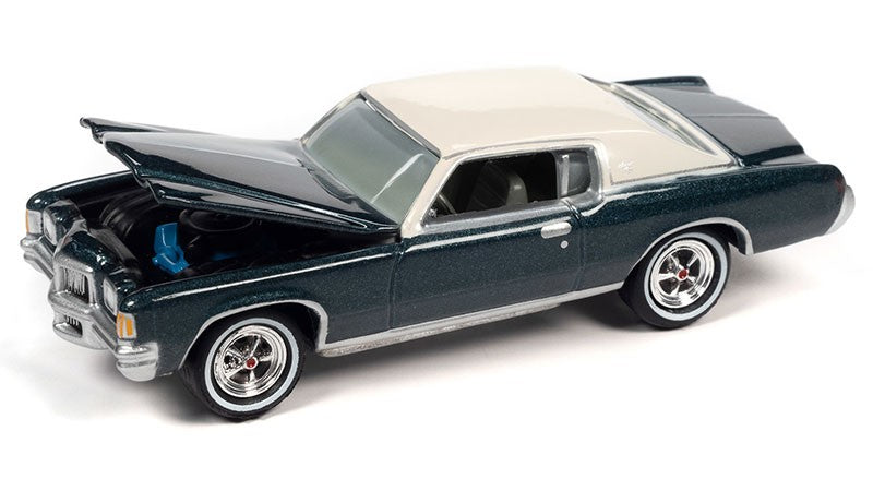 1971 Pontiac Grand Prix in Bluestone Gray Metallic - Johnny Lightning 1/64 - JLSP283 B Passion Diecast