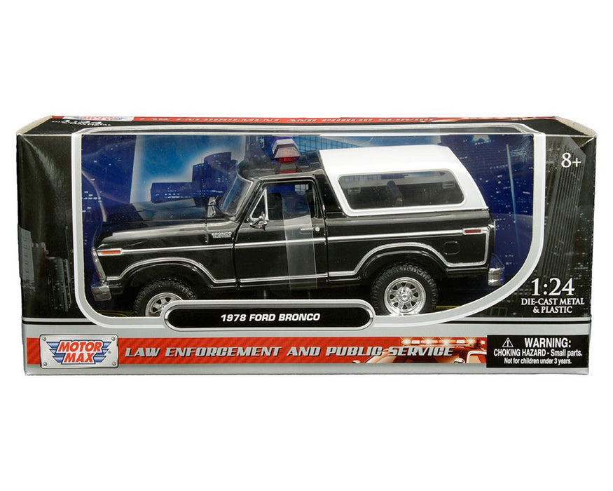 1978 Ford Bronco Custom - Motormax 1/24 - 76983 BK Passion Diecast