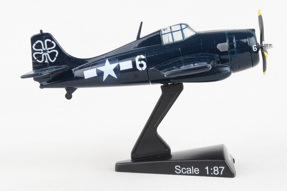 Grumman F4F Wildcat - USN VC-93, White 6, USS Petrof Bay, 1945 / POSTAGE STAMP 1:87 PS5351-3