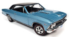 1966 Chevrolet Chevelle SS 396 Hardtop in Light Blue - Auto World / American Muscle 1/18 -  AMM1282 - Passion Diecast 
