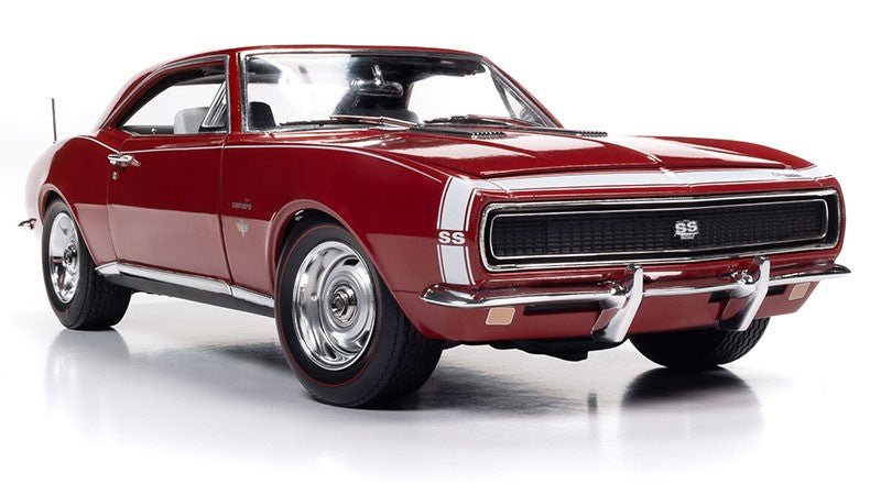 Hemmings - 1967 Chevrolet Camaro SS/RS in Bolero Red - Auto World / American Muscle 1/18 - AMM1288 - Passion Diecast 