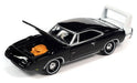 1969 Dodge Charger Daytona in Gloss Black with White Rear Stripe - Johnny Lightning 1/64 - JLSP288 B Passion Diecast