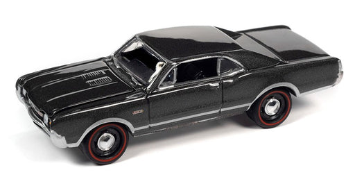 1967 Oldsmobile 442 in Antique Pewter - Johnny Lightning 1/64 - JLSP289 B Passion Diecast