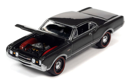 1967 Oldsmobile 442 in Antique Pewter - Johnny Lightning 1/64 - JLSP289 B Passion Diecast