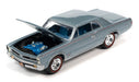 1965 Pontiac GTO in Bluemist Slate - Johnny Lightning 1/64 - JLSP290-B