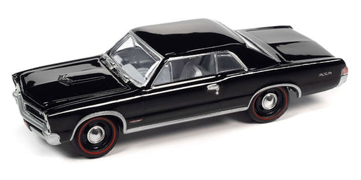 1965 Pontiac GTO in Gloss Black - Johnny Lightning 1/64 - JLSP290 A Passion Diecast
