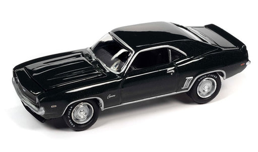 1969 Chevrolet COPO RS Camaro in Fathom Green Poly - Johnny Lightning 1/64 - JLSP292 B Passion Diecast