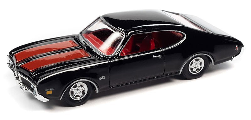 1969 Oldsmobile 442 in  Black and Red - Racing Champions - 1/64 - RCSP026 Passion DIecast