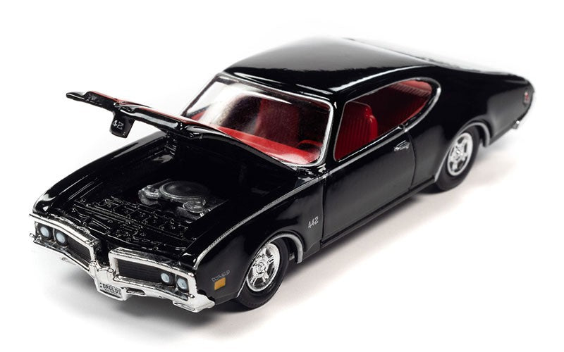 1969 Oldsmobile 442 in  Black and Red - Racing Champions - 1/64 - RCSP026 Passion DIecast