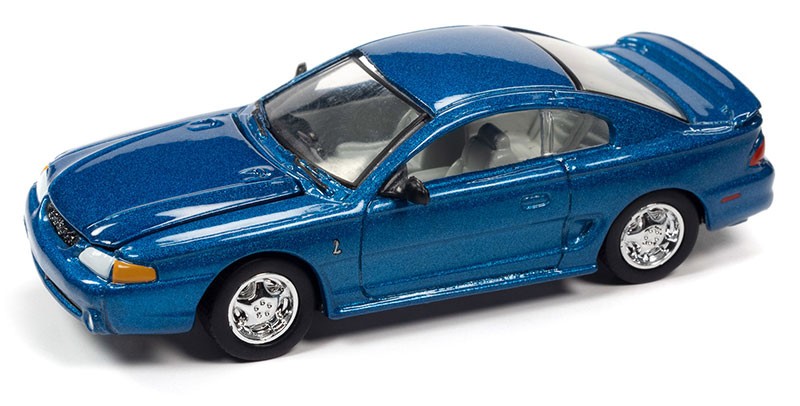 1997 Ford Mustang Cobra in  Moonlight Blue - Racing Champions - 1/64 - RCSP025 Passion DIecast