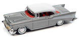 1957 Chevy Bel Air Hardtop in Inca Silver and White  - Racing Champions - 1/64 - RCSP023 Passion DIecast