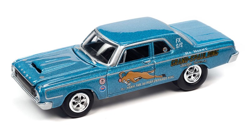 M. Norm 1964 Dodge 330 Tribute & 1971 Dodge Demon GSS - Set of 2 - Johnny Lightning - 1:64 - JLSP275 B -  Passion Diecast