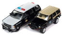 1997 Chevrolet Tahoe & Jeep Cherokee American Heroes - Set of 2 - Johnny Lightning - 1:64 - JLSP277 A -  Passion Diecast