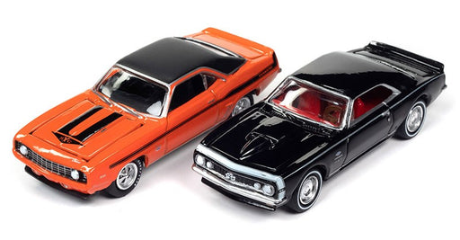 1969 Chevrolet Camaro & 1967 Chevrolet Camaro YENKO  - Set of 2 - Johnny Lightning - 1:64 - JLSP276 B -  Passion Diecast