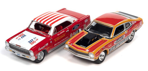 1970 Ford Maverick & 1966 Chevrolet Nova - Set of 2 - Johnny Lightning - 1:64 - JLSP284 B -  Passion Diecast