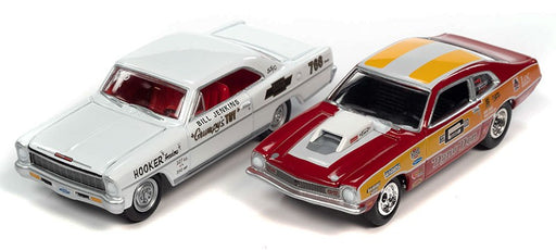 1970 Ford Maverick & 1966 Chevrolet Nova - Set of 2 - Johnny Lightning - 1:64 - JLSP284 A -  Passion Diecast