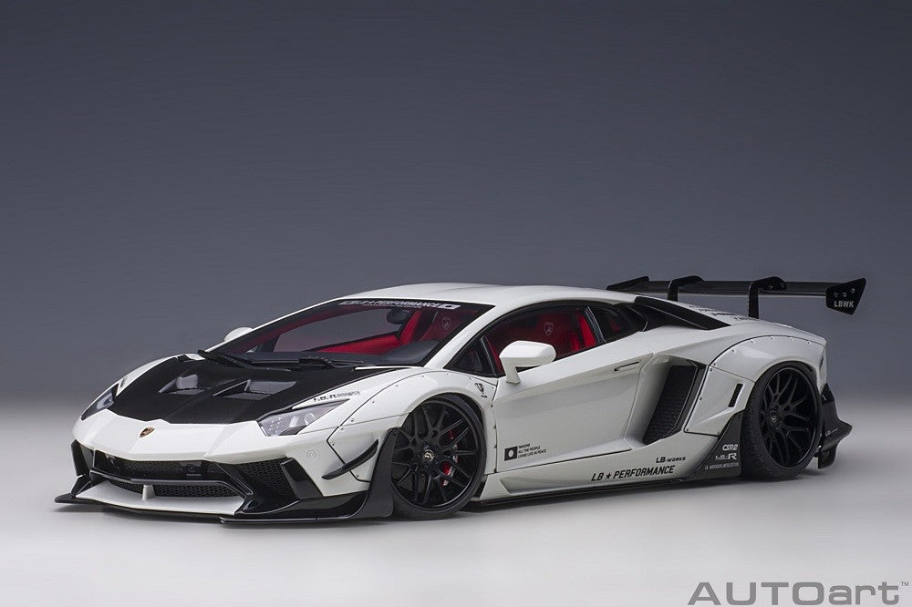 Liberty Walk LB-Works Lamborghini Aventador Limited Edition (Metallic White) - Autoart - 79241 Passion Diecast