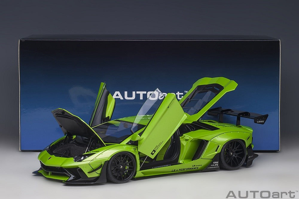 Liberty Walk LB-Works Lamborghini Aventador Limited Edition (Pearl Green) - Autoart - 79243 Passion Diecast