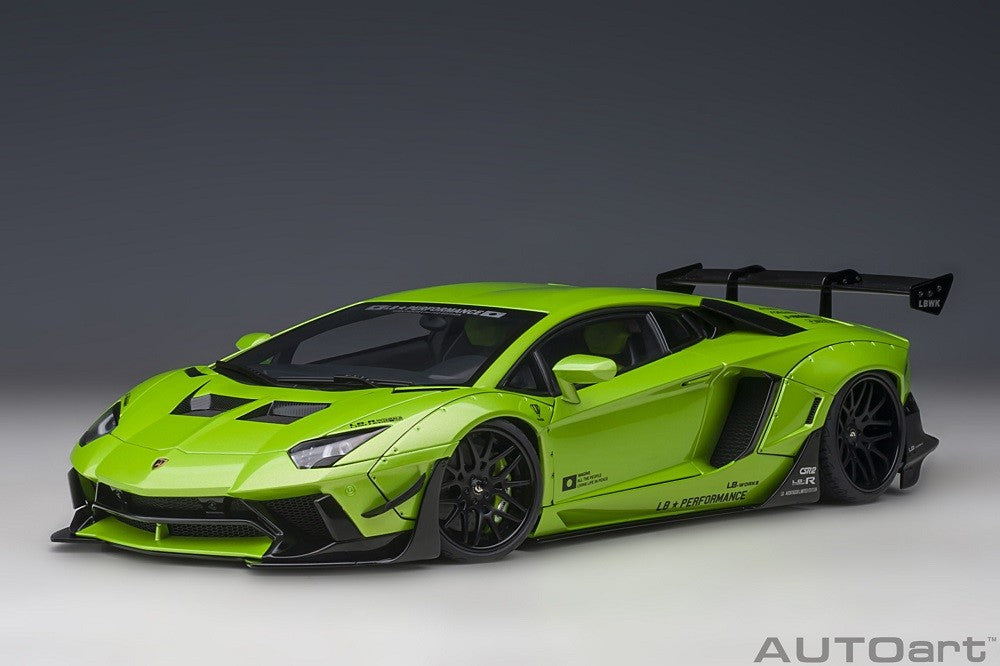 Liberty Walk LB-Works Lamborghini Aventador Limited Edition (Pearl Green) - Autoart - 79243 Passion Diecast